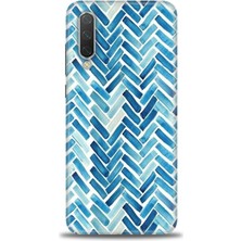 gmotp Xiaomi Mi 9 Se Kılıf Hd Baskılı Kılıf - Mavi Çizgiler