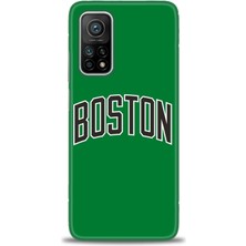 gmotp Xiaomi Mi 10T Pro Kılıf Hd Baskılı Kılıf - Boston Yeşil