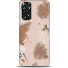 gmotp Xiaomi Redmi Note 11S Kılıf Hd Baskılı Kılıf - Kahve Çizgiler