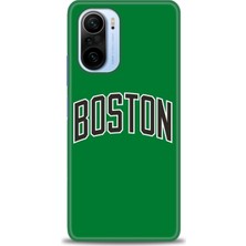 gmotp Xiaomi Redmi K40 Pro Kılıf Hd Baskılı Kılıf - Boston Yeşil