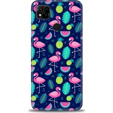 gmotp Xiaomi Redmi 10A Kılıf Hd Baskılı Kılıf - Flamingo Ananas