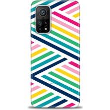 gmotp Xiaomi Mi 10T Pro Kılıf Hd Baskılı Kılıf - Renkli Çubuklar