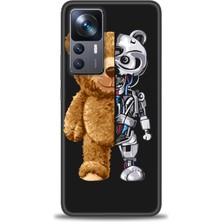 gmotp Xiaomi Mi 12T Kılıf Hd Baskılı Kılıf - Ayı ve Iskeleti
