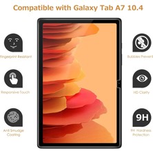 MTK Moveteck Samsung Galaxy Tab A7 10.4 Inç SM-T500 - T505 Uyumlu Ekran Koruyucu Şeffaf Cam Nano Esnek Kırılmaz Ekran Camı Tam Kaplama Tablet Ekran Koruyucu Cam