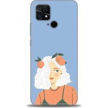 gmotp Xiaomi Poco C40 Kılıf Hd Baskılı Kılıf - Beyaz Saçlı Kız
