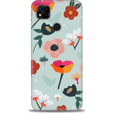 gmotp Xiaomi Redmi 10A Kılıf Hd Baskılı Kılıf - Çiçekli Dallar