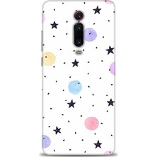 gmotp Xiaomi Mi 9t Kılıf Hd Baskılı Kılıf - Yıldız ve Daireler