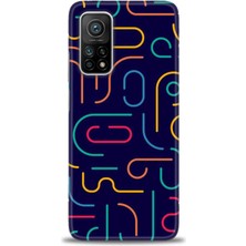 gmotp Xiaomi Mi 10T Kılıf Hd Baskılı Kılıf - Renkli Çubuklar
