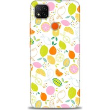 gmotp Xiaomi Redmi 9c Kılıf Hd Baskılı Kılıf - Renkli Limonlar