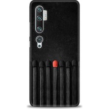 gmotp Xiaomi Mi Note 10 Kılıf Hd Baskılı Kılıf - Kibrit Çöpleri
