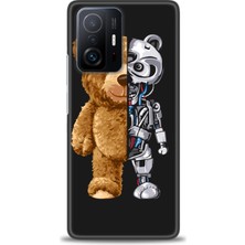 gmotp Xiaomi Mi 11T Kılıf Hd Baskılı Kılıf - Ayı ve Iskeleti