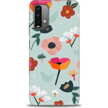 gmotp Xiaomi Redmi 9t Kılıf Hd Baskılı Kılıf - Çiçekli Dallar