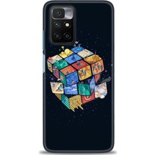 gmotp Xiaomi Redmi 10 Kılıf Hd Baskılı Kılıf - Küplerdeki Insanlar