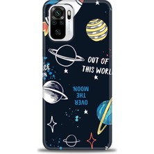 gmotp Xiaomi Redmi Note 10 Kılıf Hd Baskılı Kılıf - Space Fun