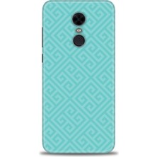 gmotp Xiaomi Redmi 5 Plus Kılıf Hd Baskılı Kılıf - Mavi Mozaik