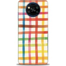 gmotp Xiaomi Poco X3 Nfc Kılıf Hd Baskılı Kılıf - Renkli Kareler