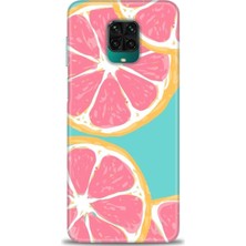 gmotp Xiaomi Redmi Note 9s Kılıf Hd Baskılı Kılıf - Pembe Limon