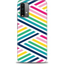 gmotp Xiaomi Redmi Note 9 4g Kılıf Hd Baskılı Kılıf - Renkli Çubuklar