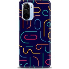 gmotp Xiaomi Redmi K40 Pro Kılıf Hd Baskılı Kılıf - Renkli Çubuklar