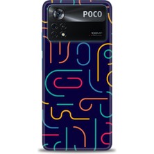 gmotp Xiaomi Poco X4 Pro 5g Kılıf Hd Baskılı Kılıf - Renkli Çubuklar