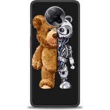 gmotp Xiaomi Poco F2 Pro Kılıf Hd Baskılı Kılıf - Ayı ve Iskeleti