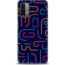 gmotp Xiaomi Redmi Note 9 4g Kılıf Hd Baskılı Kılıf - Renkli Çubuklar