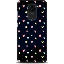 gmotp Xiaomi Redmi Note 9 Kılıf Hd Baskılı Kılıf - Mini Mini Kalpler