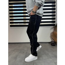We Fabrica Siyah Desenli Baggy Pantolon