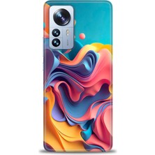 gmotp Xiaomi Mi 12 Pro Kılıf Hd Baskılı Kılıf - Renkli Su