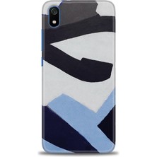 gmotp Xiaomi Redmi 7A Kılıf Hd Baskılı Kılıf - Gri Mavi