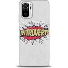 gmotp Xiaomi Redmi Note 10 Kılıf Hd Baskılı Kılıf - Introvert!