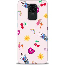 gmotp Xiaomi Redmi Note 9 Kılıf Hd Baskılı Kılıf - Glam Time