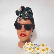 Oben Hobi Afrika Modeli Telli Bandana Saç Aksesuarı Kadın Kumaş Toka