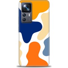 gmotp Xiaomi Mi 12T Kılıf Hd Baskılı Kılıf - Turuncu Lekeler