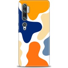 gmotp Xiaomi Mi Note 10 Kılıf Hd Baskılı Kılıf - Turuncu Lekeler
