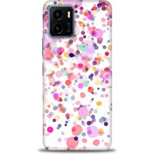 gmotp Vivo Y21 Kılıf Hd Baskılı - Renkli Benekler