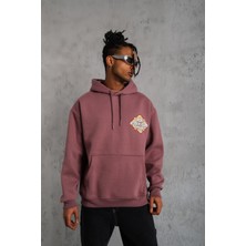 We Fabrica Baskılı Sweatshirt Gül Kurusu
