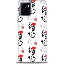 gmotp Vivo Y21 Kılıf Hd Baskılı - Love Mickey