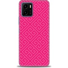 gmotp Vivo Y32 Kılıf Hd Baskılı - Pembe Mozaik