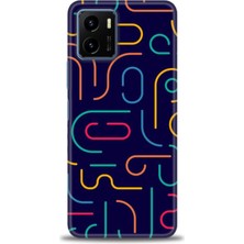 gmotp Vivo Y32 Kılıf Hd Baskılı - Renkli Çubuklar