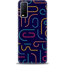 gmotp Vivo Y20 Kılıf Hd Baskılı - Renkli Çubuklar