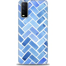 gmotp Vivo Y11S Kılıf Hd Baskılı - Mavi