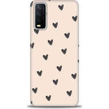 gmotp Vivo Y11S Kılıf Hd Baskılı - Minik Kalpler