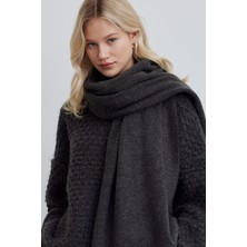 Manuka Cozy Yumuşak Dokulu Atkı Antrasit