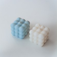 Ersu Store  Dekoratif 2'li Beyaz-Mavi Renkli Kokulu Bubble Set