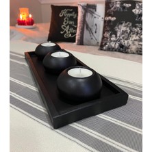 Mor Villa Mum El Yapımı 3'lü Set,Mumluk,Dekoratif Mumluk,Tealight Mumluk,Hediyelik Eşya