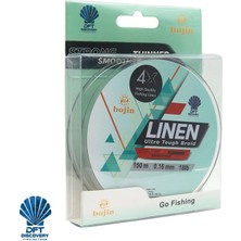 DFT Bojin 4X Linen İp Misina 0.16 mm  150 m  Yeşil