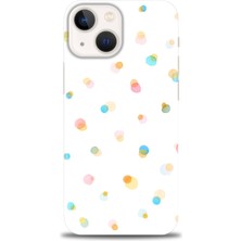 gmotp iPhone 13 Mini Kılıf Hd Baskılı - Rengarenk Puantiye