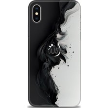 gmotp Apple iPhone Xs Kılıf Hd Baskılı - Siyah ve Beyaz