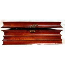 Sska Ahşap El Yapımı Maun Renk Mücevher ve Takı Kutusu